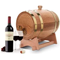 Barril de madera de roble de 3 litros- barril de vino- dispensador de whisky- para guardar whisky- bourbon- tequila en…